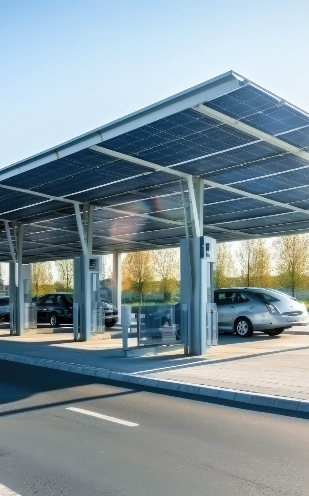 Ombrières photovoltaïques de parking